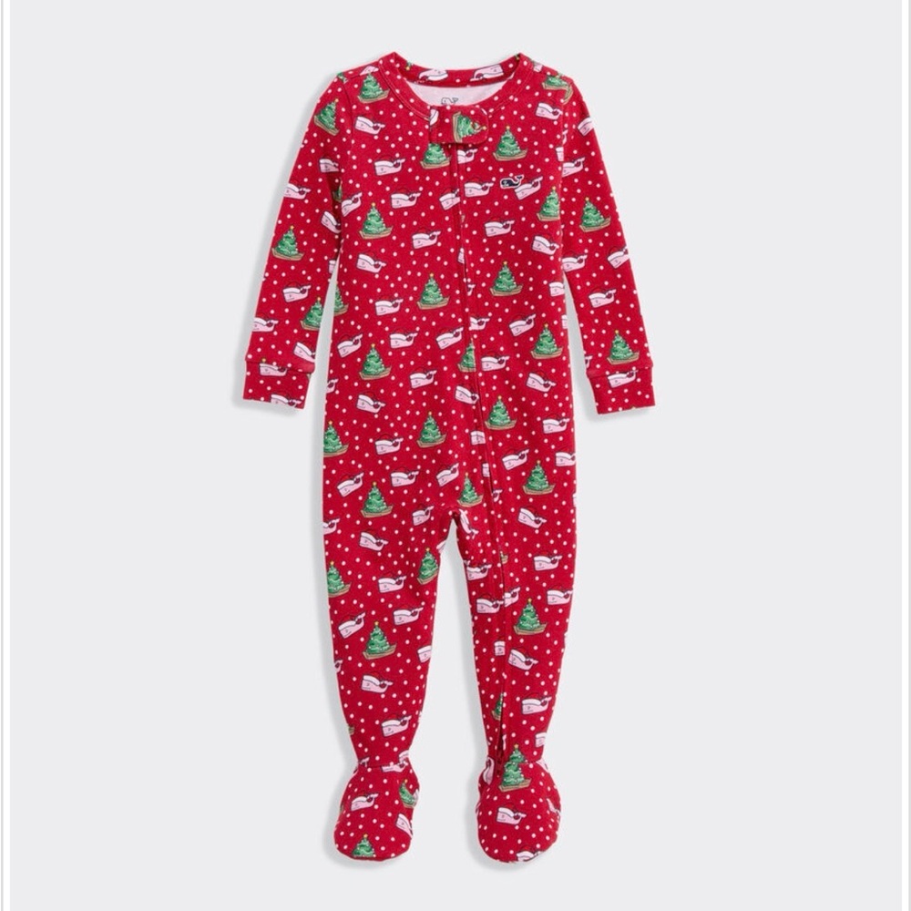 Vineyard Vines Kids Christmas Pajama Onesie